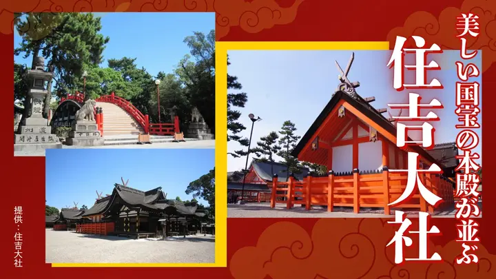 美しい国宝の本殿が並ぶ 住吉大社＜大阪府＞