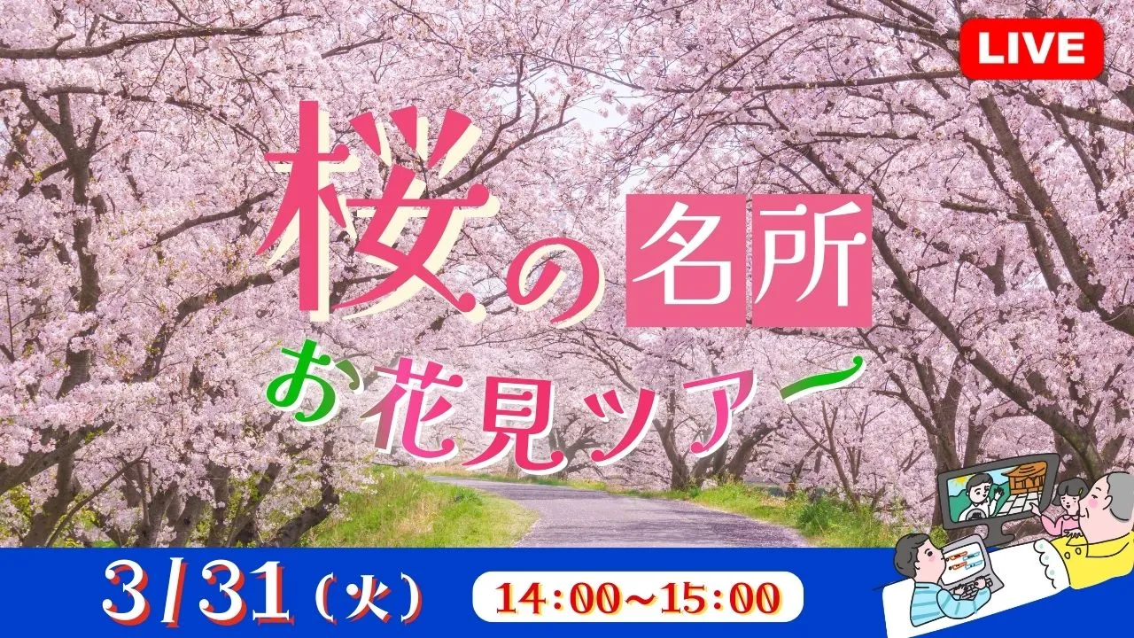 【生中継】桜の名所 お花見ツアー
